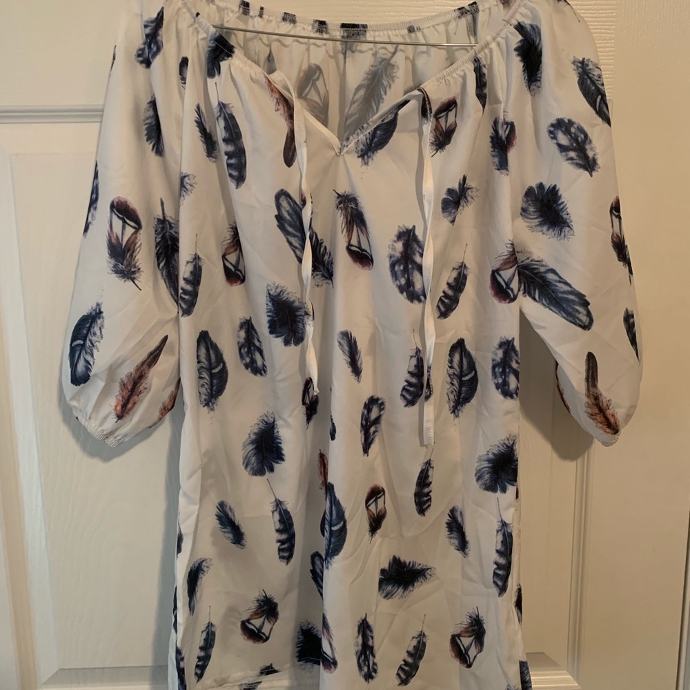 Feather blouse